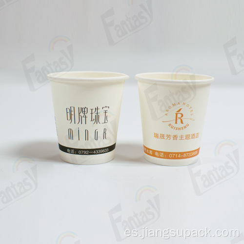 Taza de papel desechable de 12 oz de café de pared individual